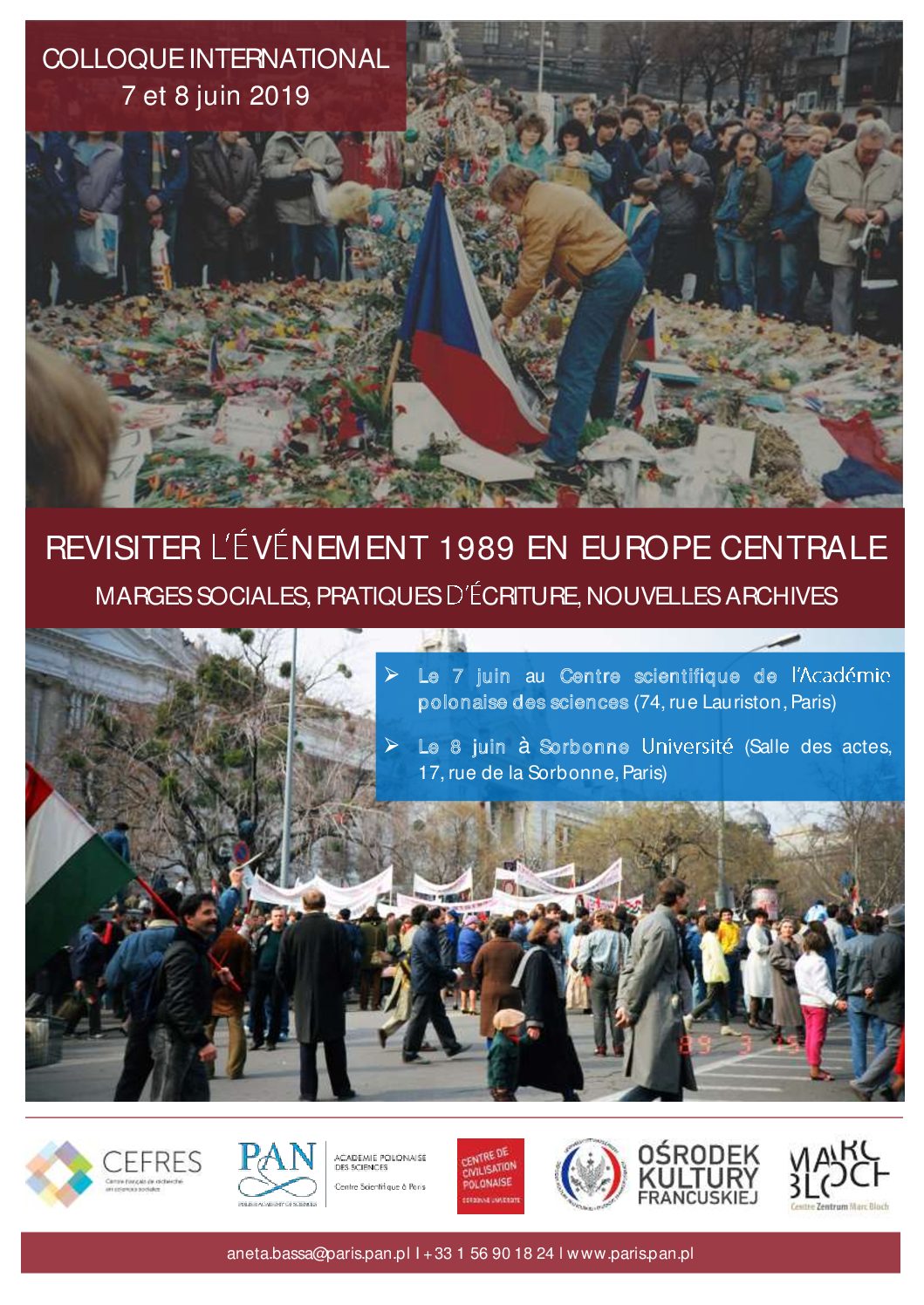 Revisiter l’événement 1989 en Europe Centrale : Marges sociales, pratiques d’écriture, nouvelles archives